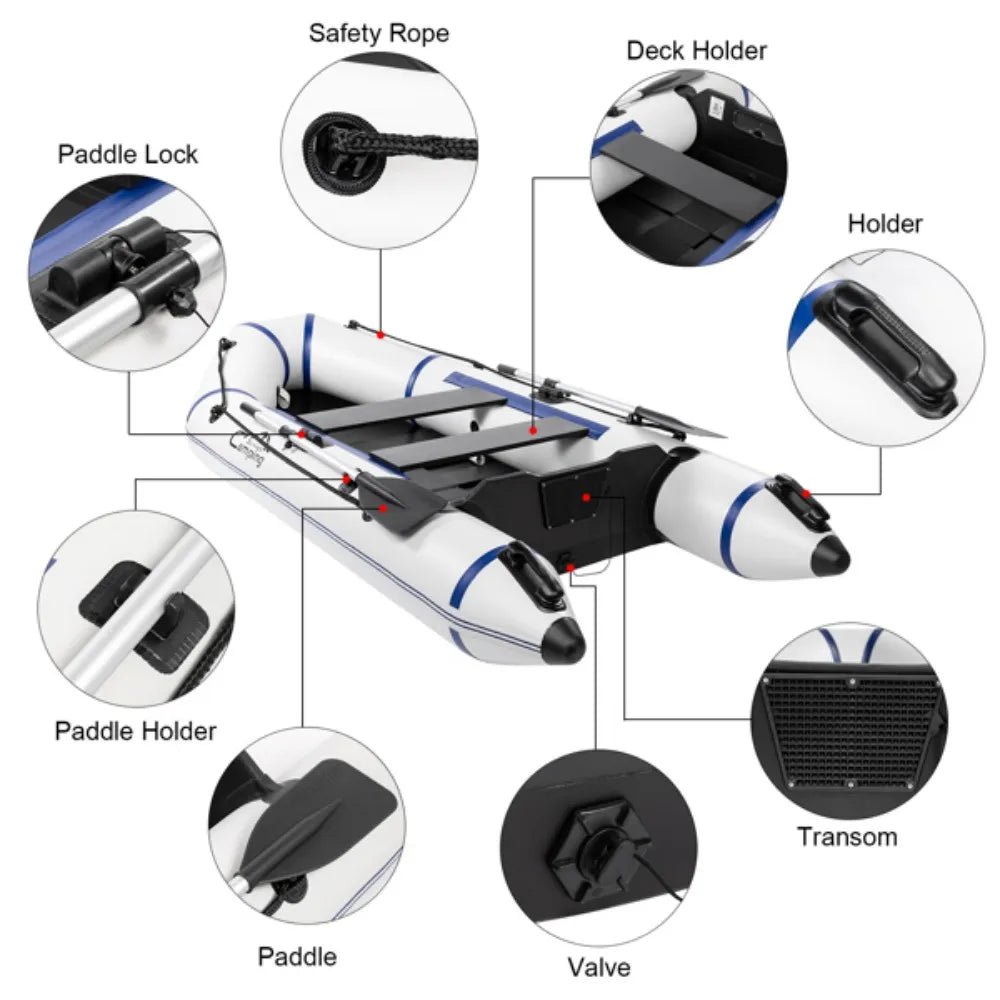 Camping Survivals 10ft PVC  Water Adult Boat