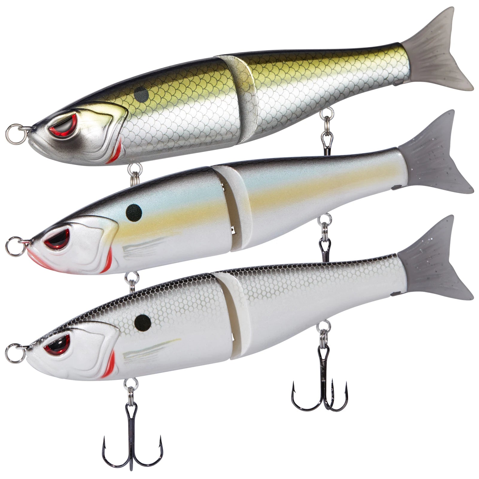 Pike Trout Glide Baits Minnow Hard Bass Fishing Lure