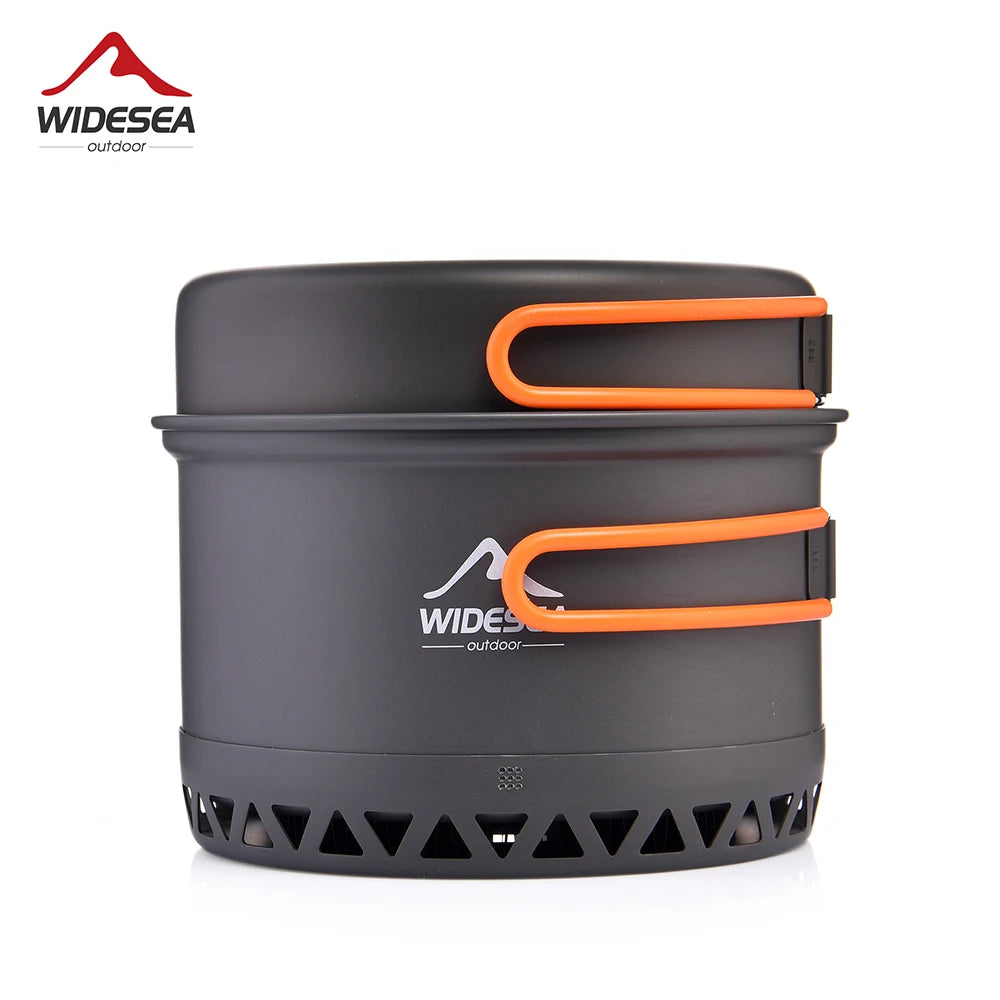 Camping 1.3L 2.3L Cookware Outdoor Cooking Set Heat Cooker Travel Tableware