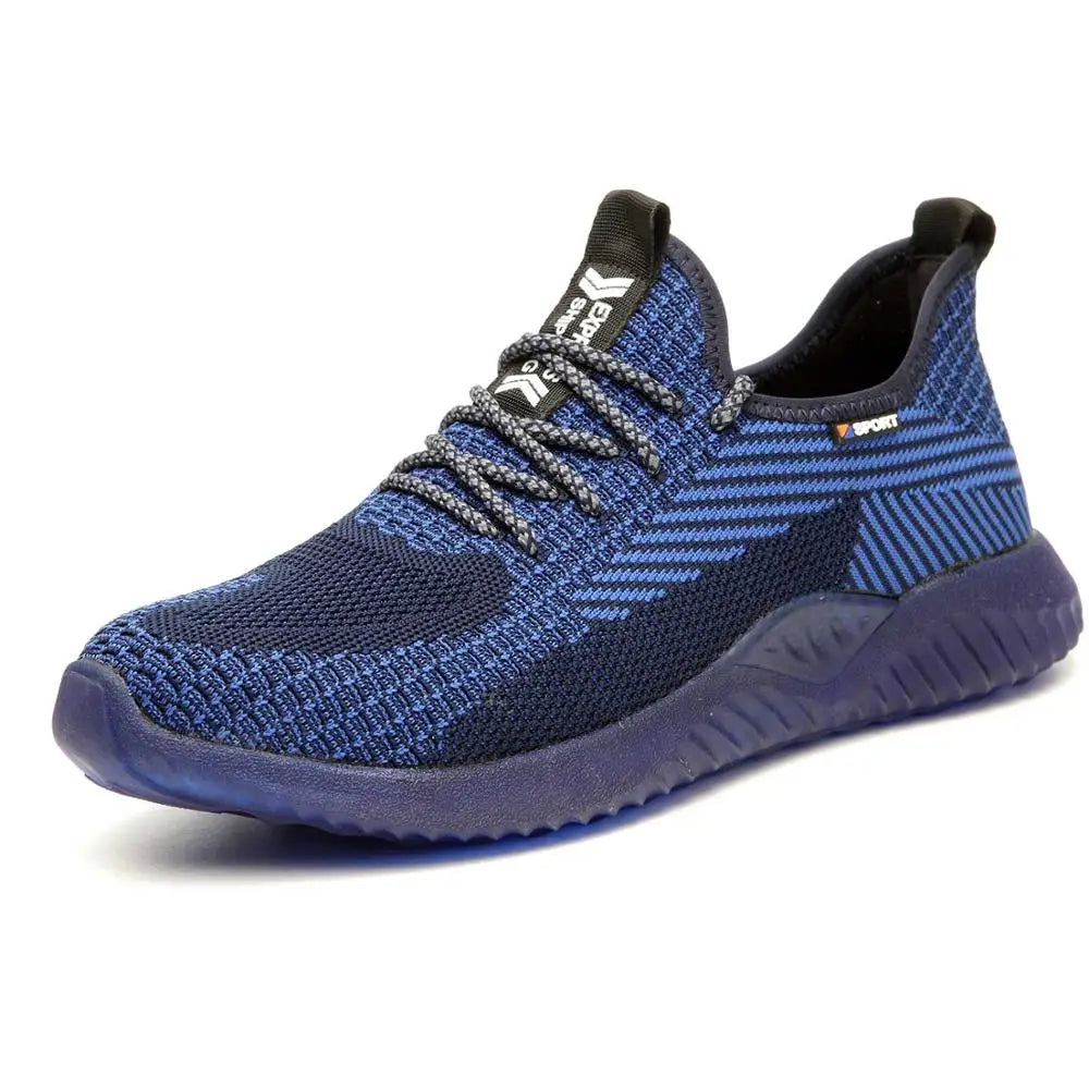 SUADEX Men Steel Toe Safety Work Shoes Breathable Lightweight Comfortable Industrial Construction Shoes Puncture Proof