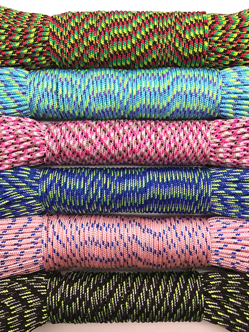 2mm 100 FT,50FT One Stand Cores Cord Lanyard Tent Rope Hiking Camping