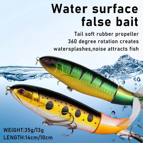 10pcs/set Premium Fishing Lure Kit Bass Trout Baits With Propeller Tail Durable Hooks Realistic Action for Freshwater