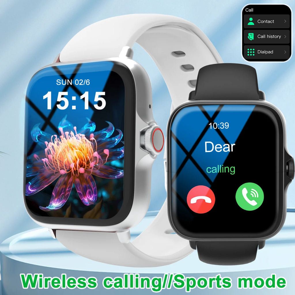 Smart watch with full touch screen, call, message reminder