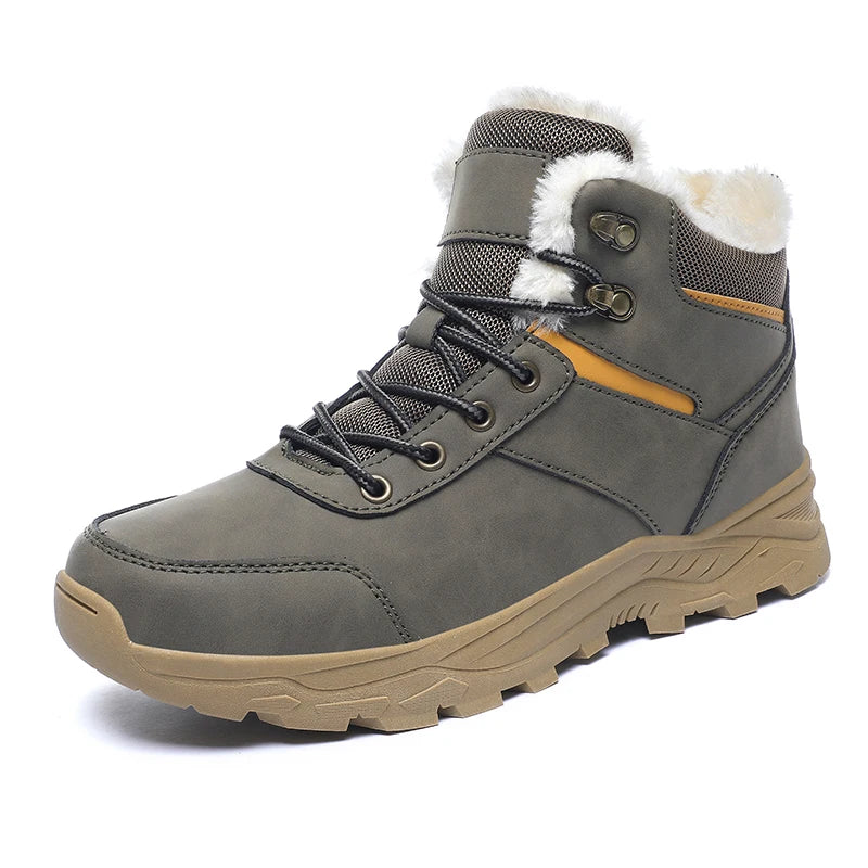 snow boots men winter boots keep warm plush boots hiking boots men casual shoes men mountain snow boots