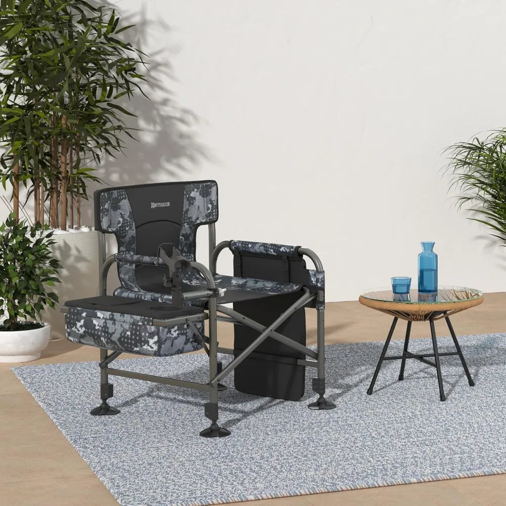 Fishing Chairs  Rod Holder, Folding Ice Fishing Chair