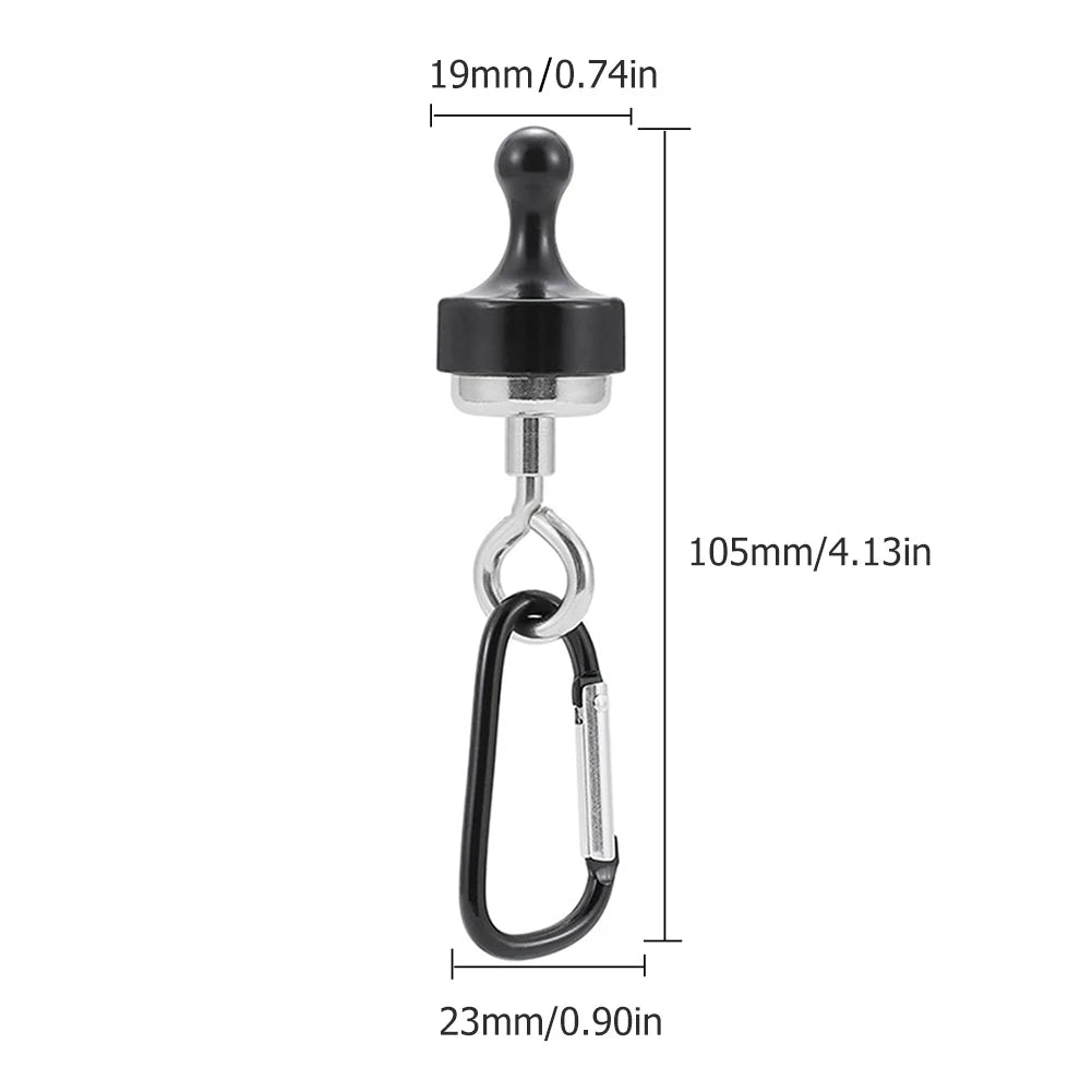 Magnetic Lanyard Clip Pulling Force Mini Magnetic Hooks D Shape Multipurpose