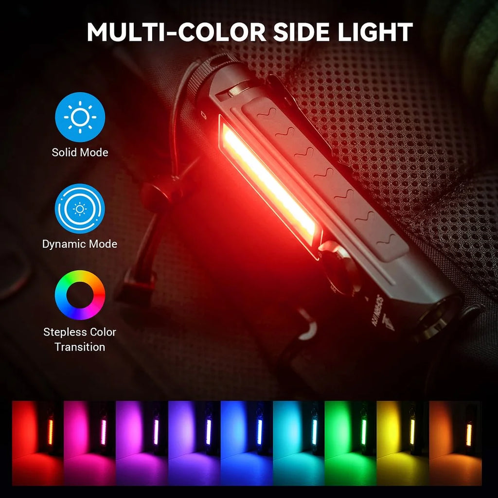 Clearance Sofirn IF24 RGB Powerful 2000Lm Flashlight 18650 Rechargeable Rotary Switch Torch with Magnetic