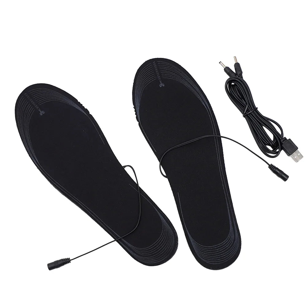 1-10Pairs Heating Insoles Washable Heated Shoes Pad Adjustable Temperature Multifunctional for Winter Fishing Hiking Camping