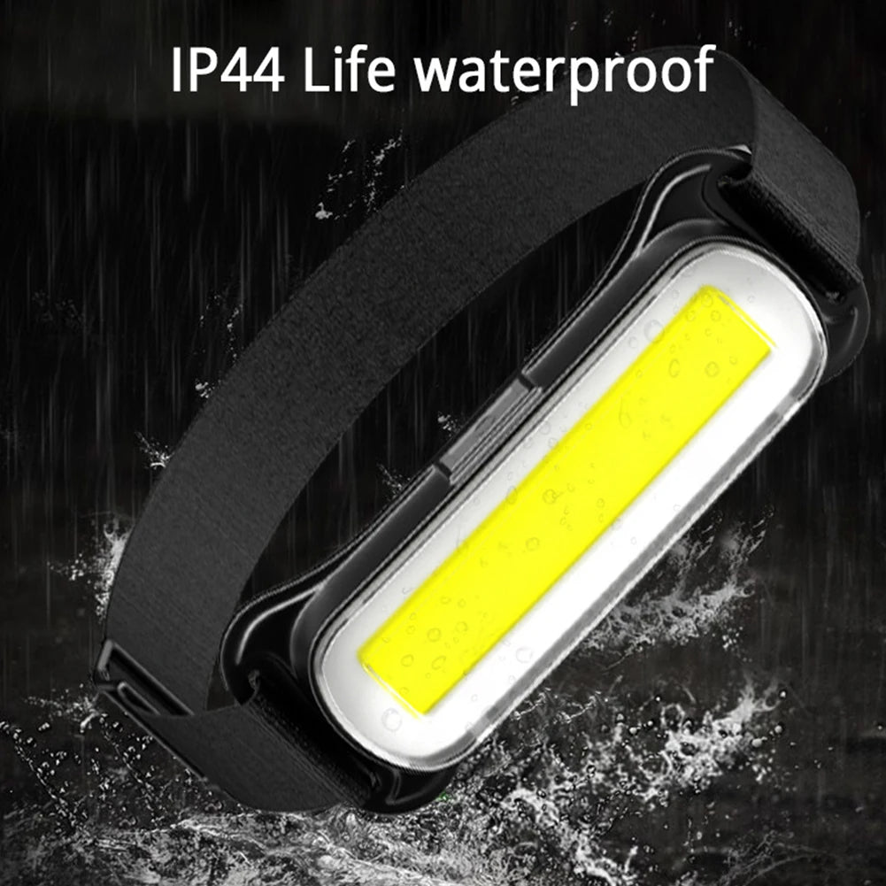 USB Rechargeable LED Headlamp 3 Modes Flashlight Waterproof Head Light