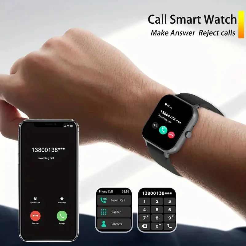Smart watch, wireless calling /dial, multi -Sport  for men and women,