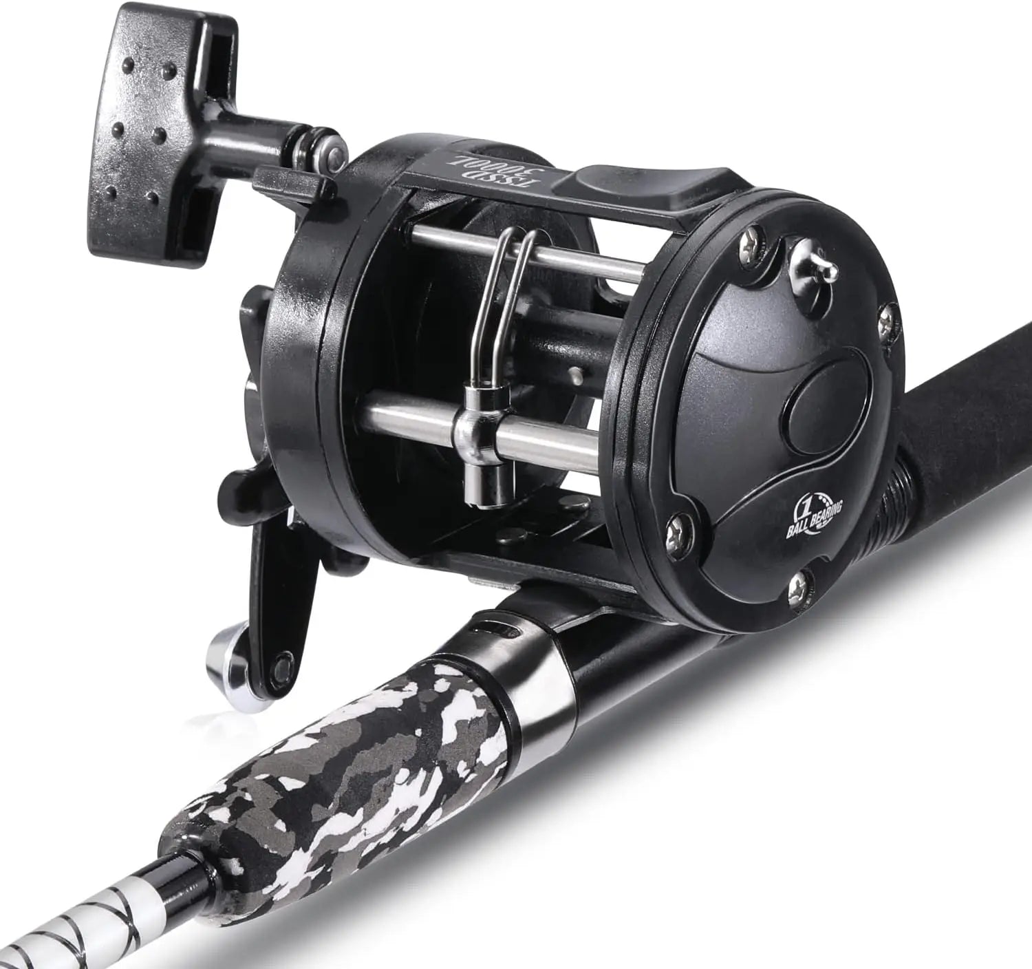 Medium Heavy Fishing Rod and Reel Combo for Catfish, Bass, and Freshwater Angling