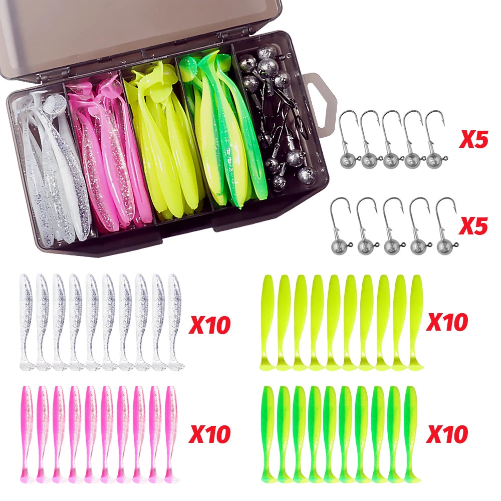 50PCS/Box Metal Jig Bait