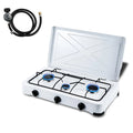 3 Burner Portable Propane Gas Stove 24 Inch Cooking Cooktop