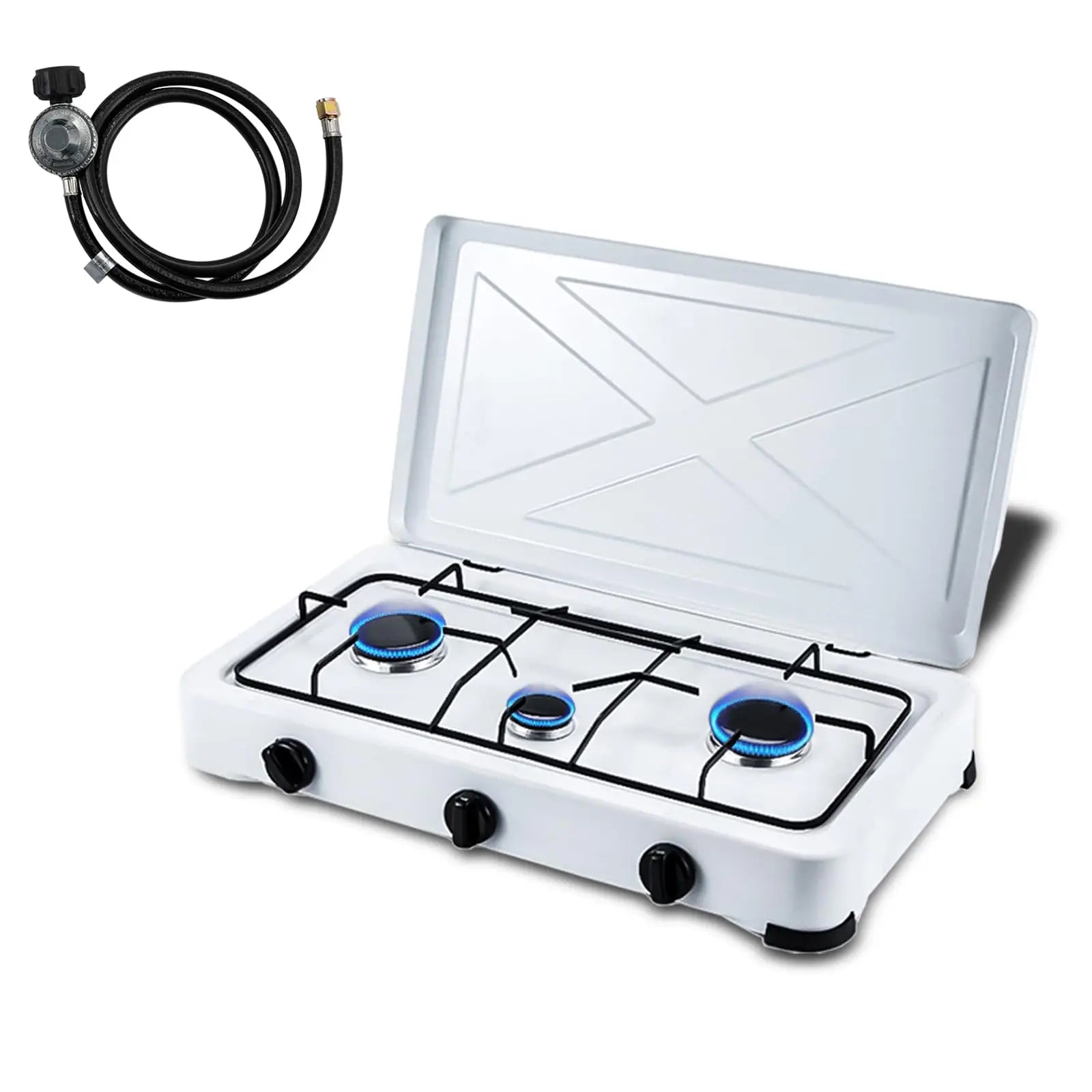 3 Burner Portable Propane Gas Stove 24 Inch Cooking Cooktop