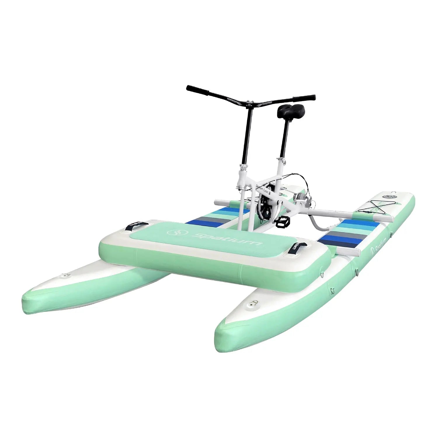 Spatium Sup Water Bike 2.0 Inflatable Pedal Boat Inflatable Pedal Kayak Water Bikes for Lake Fishing Pedal Boat More Stable