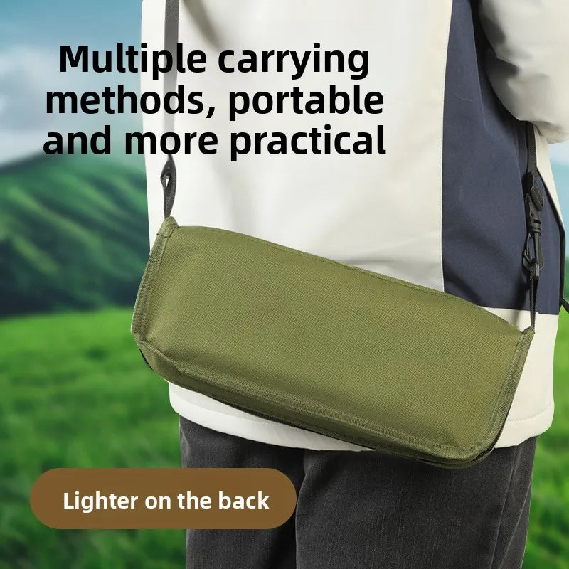 Folding Backpack Stool Sturdy Strong Load-bearing Fishing Folding Chair Crossbody Handbag Style Pencil Case Stool Portable