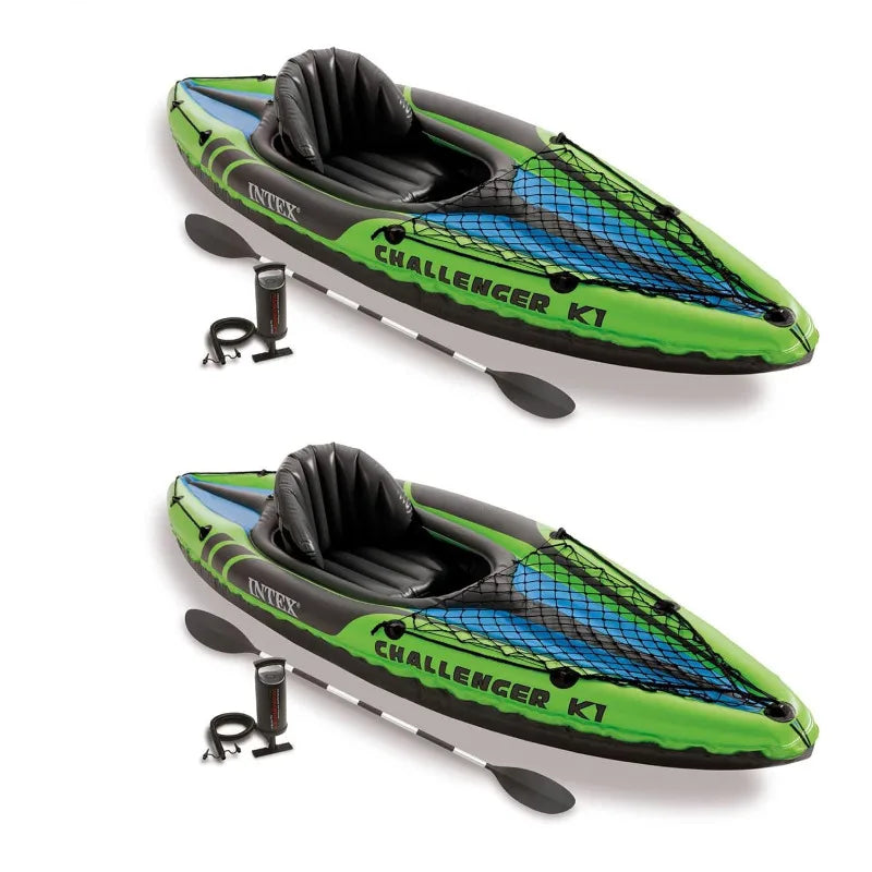 2 pack 1 Person Durable Vinyl Streamline Sporty Kayak