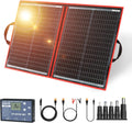 100W Portable Foldable Solar Panel Kit with Controller, USB for 12V Batteries, Power Stations, RV Camping Emergency Use