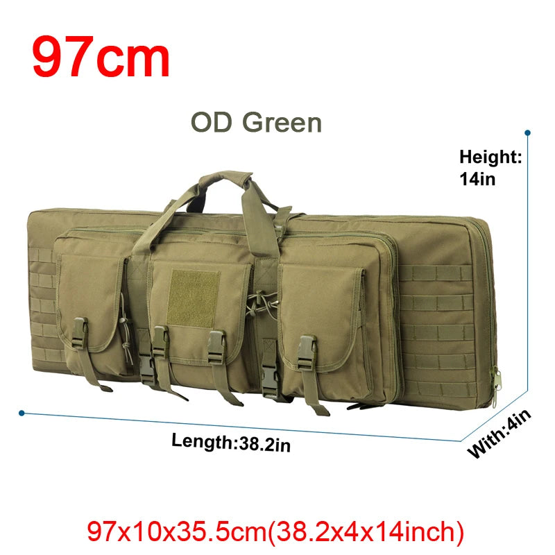 LQARMY Tactical Double Rifle Case Molle  Backpack Hunting
