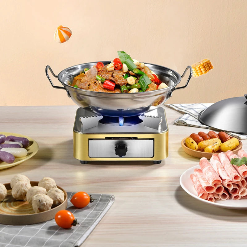 Stainless Steel Camping Solid Liquid Alcohol Stove Spirit Burner