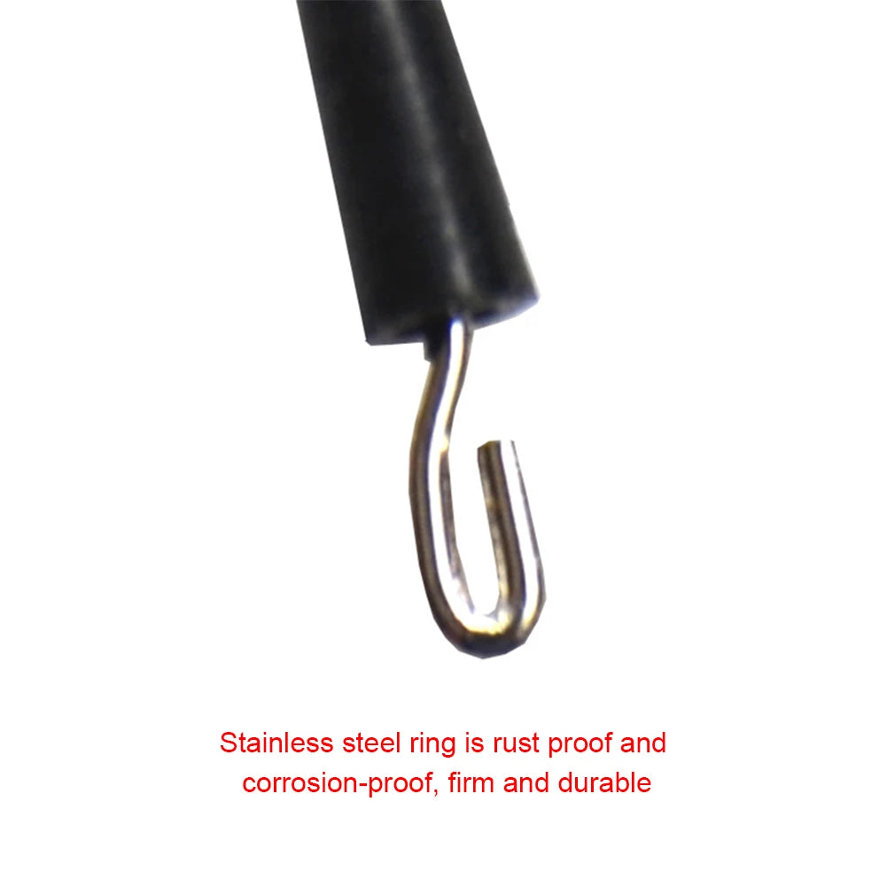 50pcs Fishing Ball Bearing Swivel Solid Rings Fishing Connector