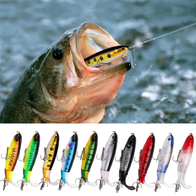 10pcs/set Premium Fishing Lure Kit Bass Trout Baits With Propeller Tail Durable Hooks Realistic Action for Freshwater