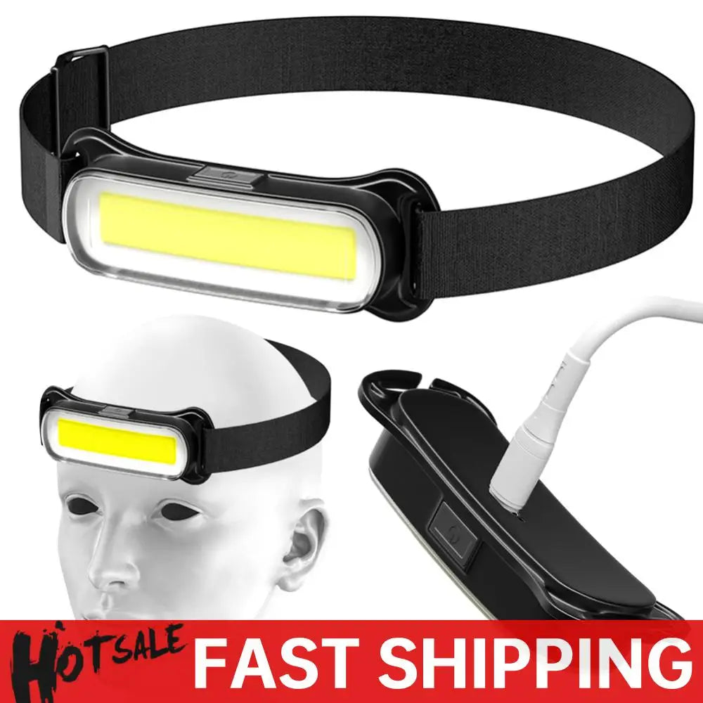 USB Rechargeable LED Headlamp 3 Modes Flashlight Waterproof Head Light
