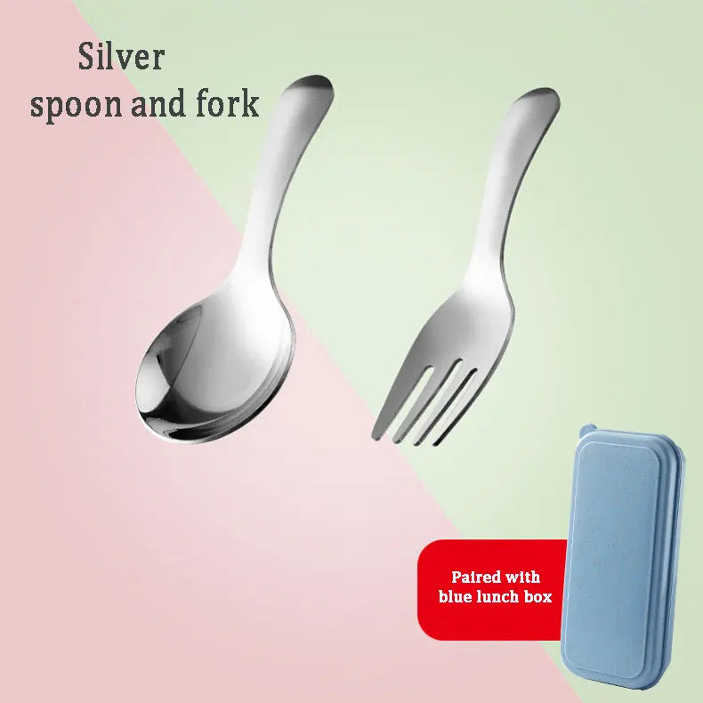 Outdoor Tourism 304 Stainless Steel Portable Tableware, CHILDREN'S Tableware,