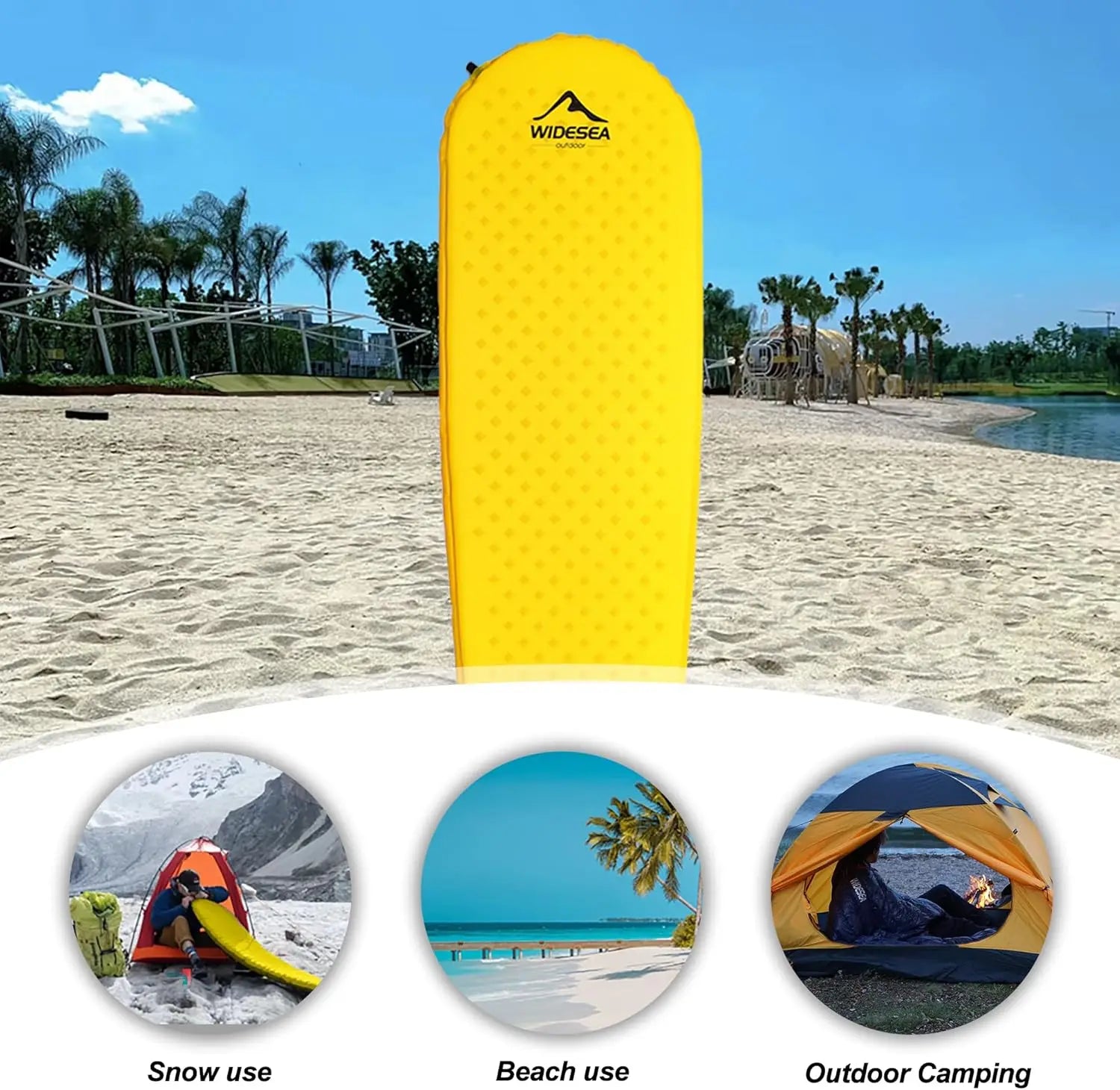 Ultralight Inflatable Sleeping Pad for Camping, Hiking & Travel Outdoor Sleeping Mat