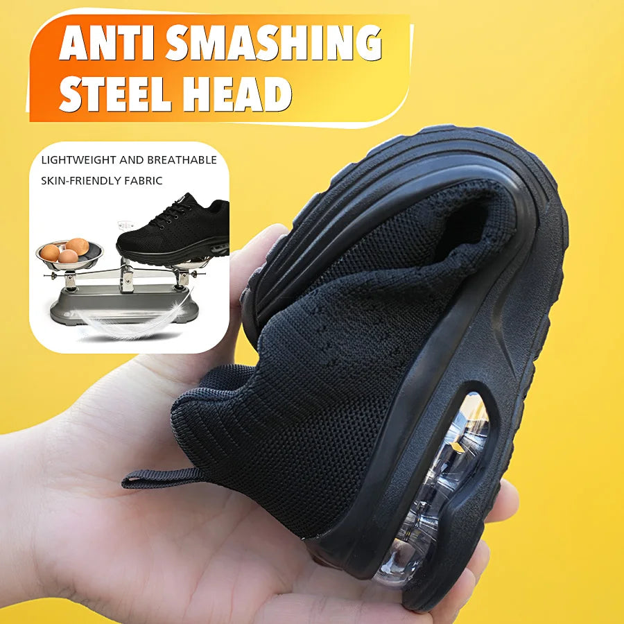 Four seasons women's puncture-proof daily casual safety shoes