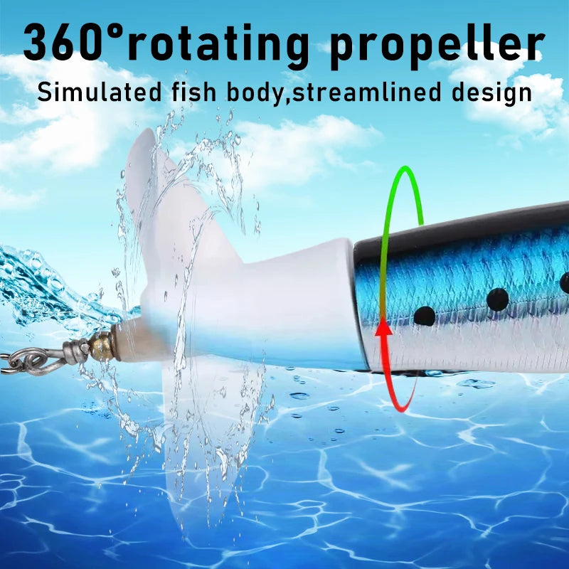 10pcs/set Premium Fishing Lure Kit Bass Trout Baits With Propeller Tail Durable Hooks Realistic Action for Freshwater