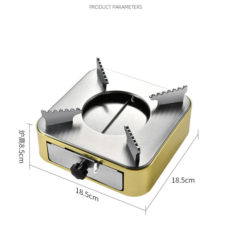 Stainless Steel Camping Solid Liquid Alcohol Stove Spirit Burner