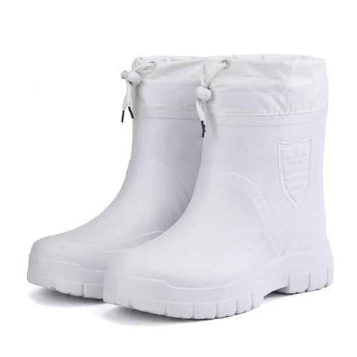 2025 Men's Snow Boots Outdoor Waterproof Fishing Winter Warm Ankle Boots for Men Plus Size Thick Sole Non-slip 2025