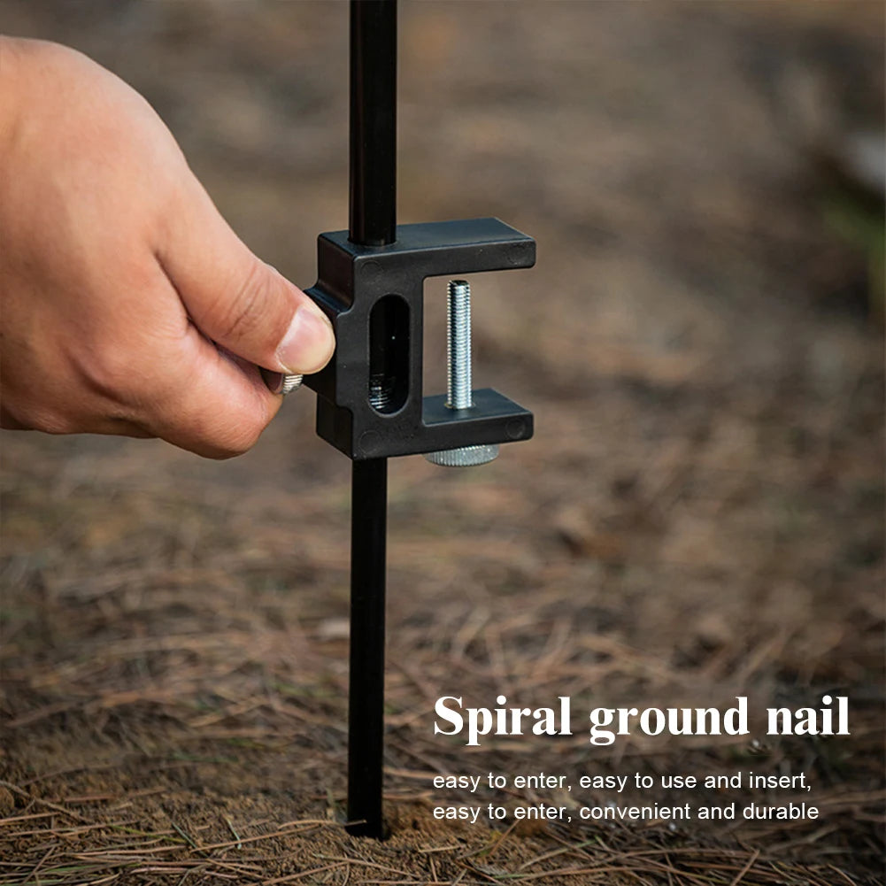 IGT Table Lantern Stand Aluminum Alloy Camping Light Holder Hanging Pole