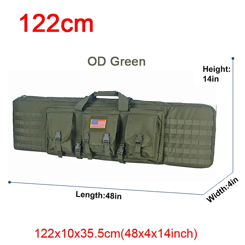 LQARMY Tactical Double Rifle Case Molle  Backpack Hunting