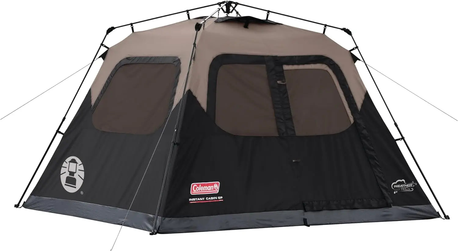 Instant Camping Tent with Large Family Tent with Pre-Attached Poles