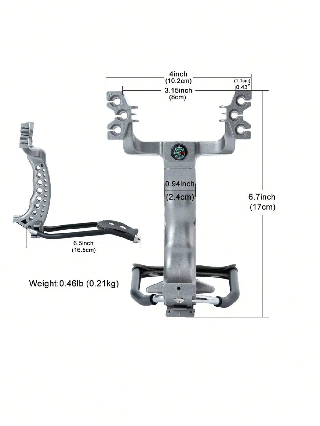 1set High-Power New Type Slingshot With Wrist Guard For Outdoor Hunting, Including Foldable Slingshot And Rubber Band Catapult