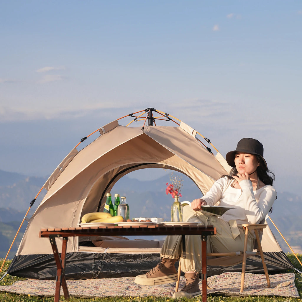 2-4 Person Camping Windproof Tents, Easy To Set Up, lightweight Camping Tent
