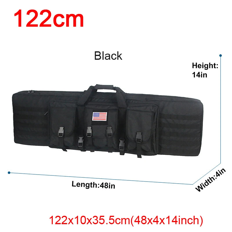 LQARMY Tactical Double Rifle Case Molle  Backpack Hunting