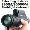 Extra Long 9800M/300000M Compass Flashlight  Night Vision High Angle Monocular Telescope Laser