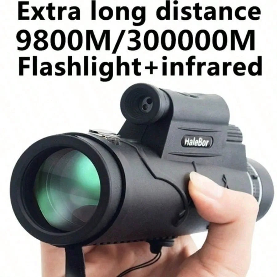 Extra Long 9800M/300000M Compass Flashlight  Night Vision High Angle Monocular Telescope Laser