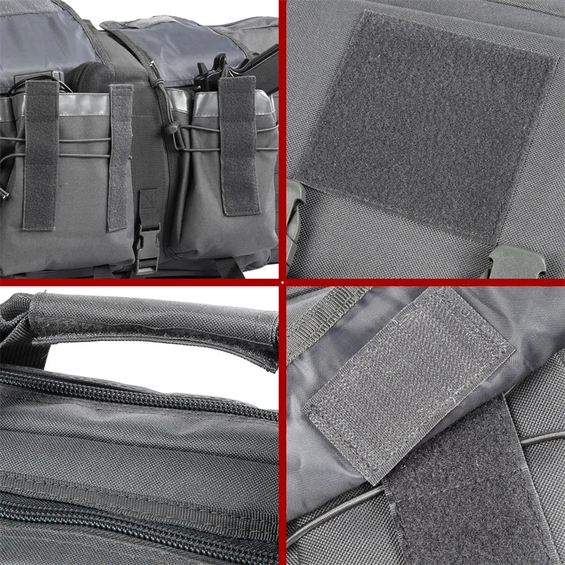 LQARMY Tactical Double Rifle Case Molle  Backpack Hunting