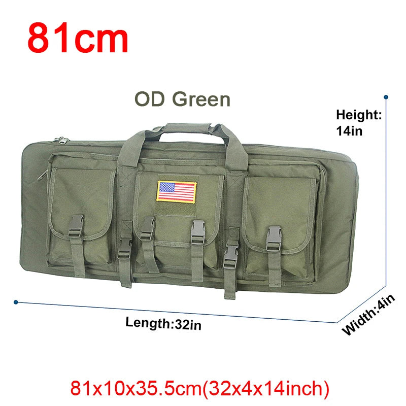 LQARMY Tactical Double Rifle Case Molle  Backpack Hunting
