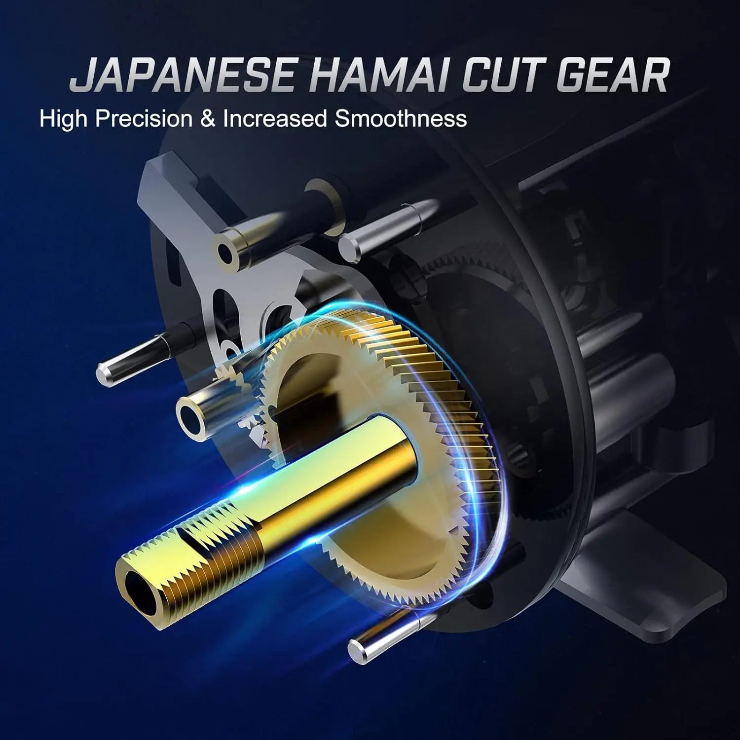 High-Performance Round Baitcasting Reel with Metal Body, Smooth Casting