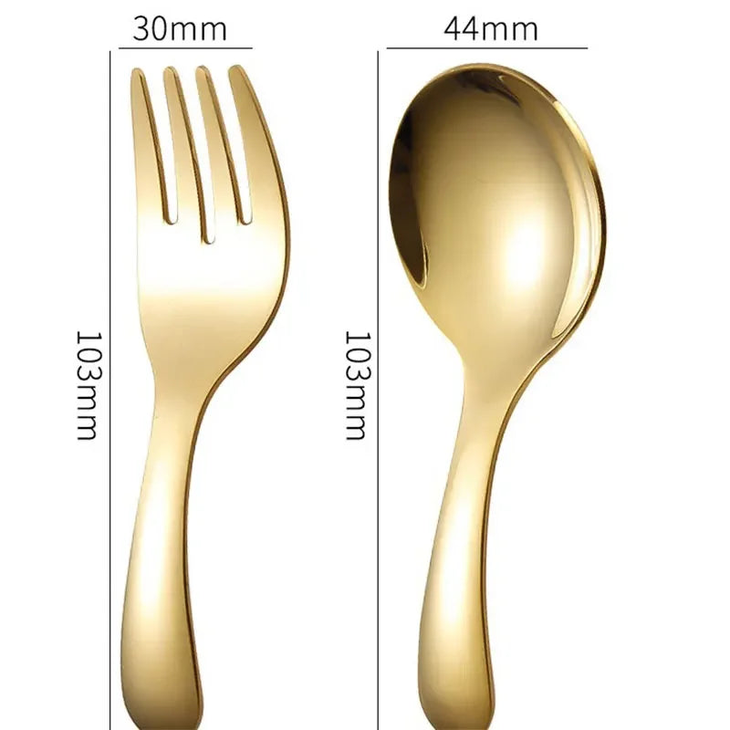 Outdoor Tourism 304 Stainless Steel Portable Tableware, CHILDREN'S Tableware,