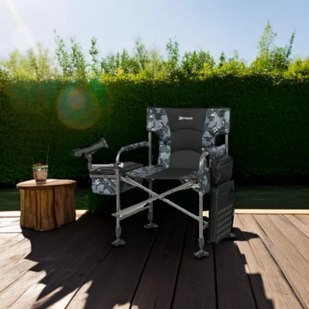 Fishing Chairs  Rod Holder, Folding Ice Fishing Chair