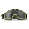1Pair of Tactical Goggles Retro Cool Motorcycle Windproof Dustproof Safety Glasses