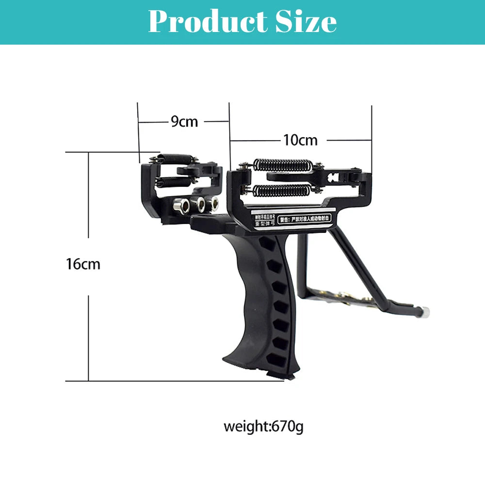 Professional Slingshot Metal Laser Fishing Hunting Catapult Outdoor Shooting Sports High Duty Powerful Sling Shot Arrow Rest