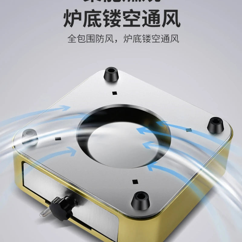 Stainless Steel Camping Solid Liquid Alcohol Stove Spirit Burner