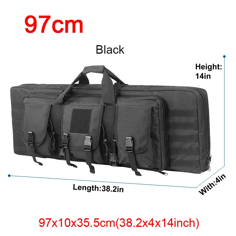 LQARMY Tactical Double Rifle Case Molle  Backpack Hunting
